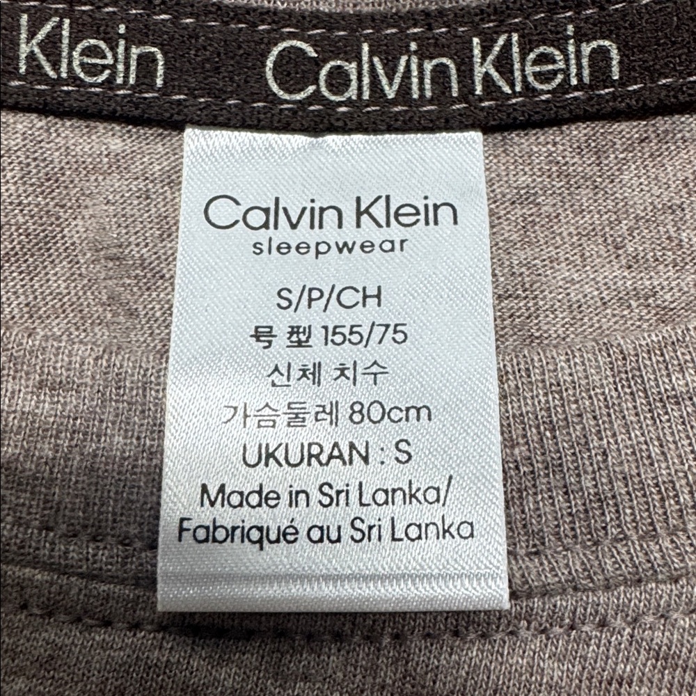 Calvin Klein Pajama Top Long Sleeve Form to Body Fit - Picture 8 of 10